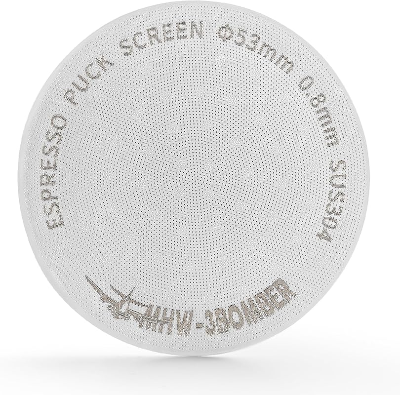 MHW-3BOMBER 54mm Double-Layer Espresso Puck Screen, 0.8mm Metal Reusab
