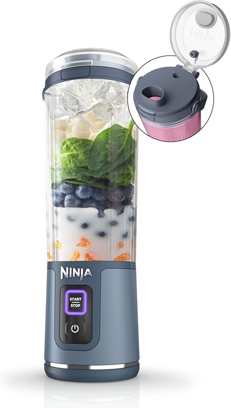 Ninja BC151NV Blast Cordless Portable Blender, 18oz Personal Shakes & 