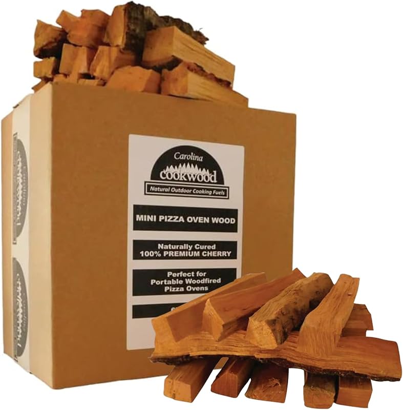 Mini Cherry Pizza Oven Wood, 6-Inch Hardwood Splits for Portable Ovens