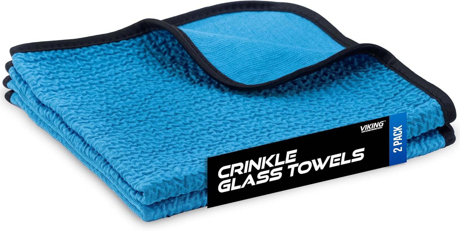 VIKING Glass Microfiber Cleaning Cloths for Car & Home, Streak-Free To