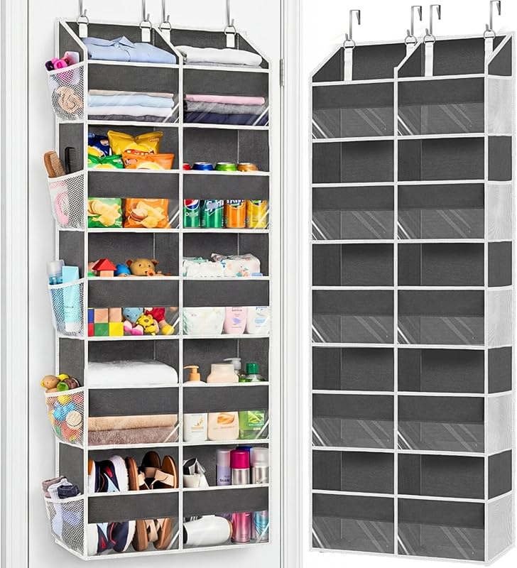 Extra Large Over the Door Organizer with 5 Tiers & 10 Compartments for
