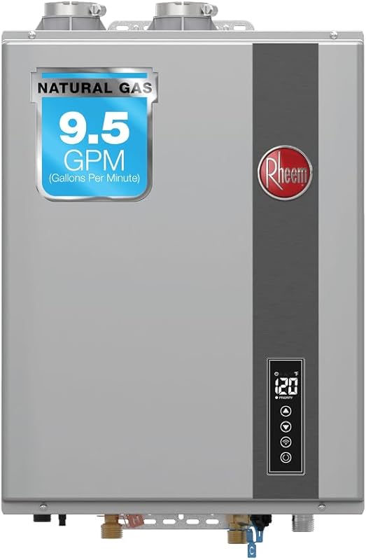 Rheem RTGH-95DVLN-3 Indoor Natural Gas Tankless Water Heater