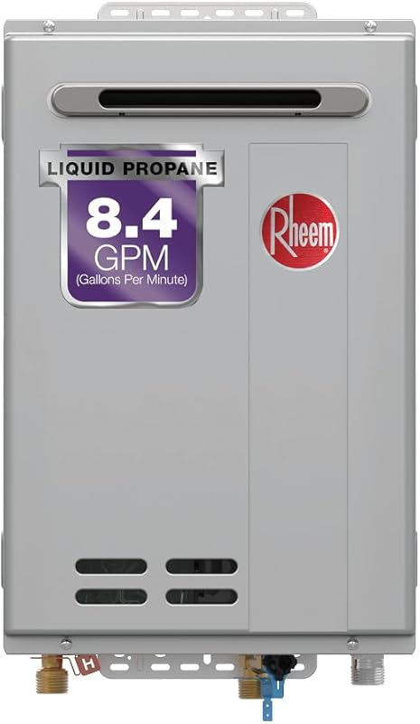 Rheem RTG-84XLP-3 High Efficiency Outdoor Tankless Liquid Propane Wate