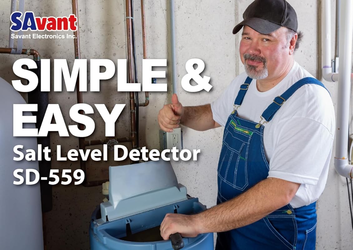 Savant SD-559 Water Softener Salt Level Detector – Real-time Monitor w