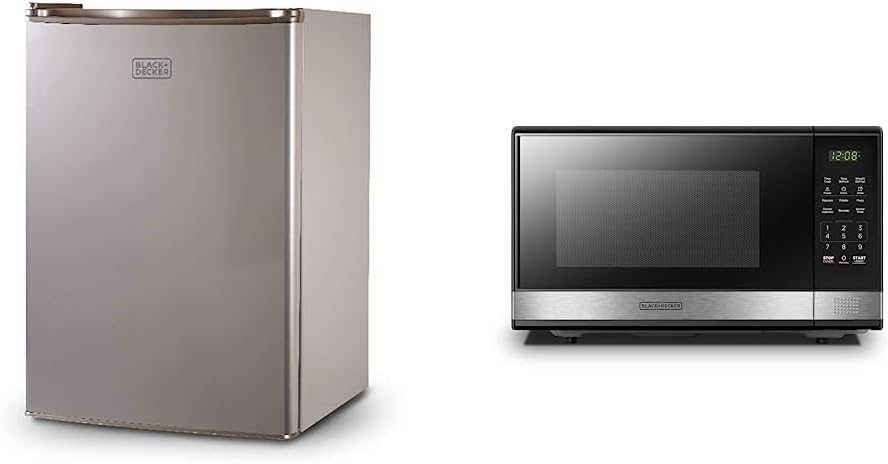 BLACK+DECKER BCRK25V Energy Star Mini Fridge (Freezer) & EM031MB11 Dig