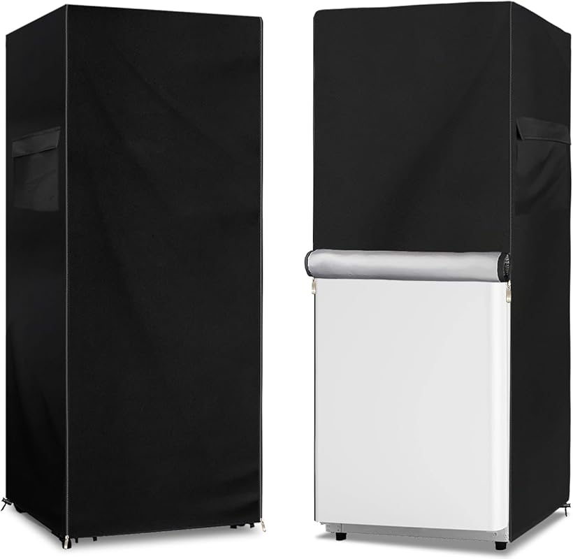 Heavy Duty 600D Waterproof Outdoor Refrigerator Cover for Upright Free