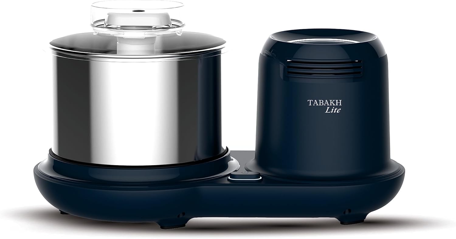 Tabakh Lite 1.5L Stone Wet Grinder with Coconut Scraper, 110V for USA