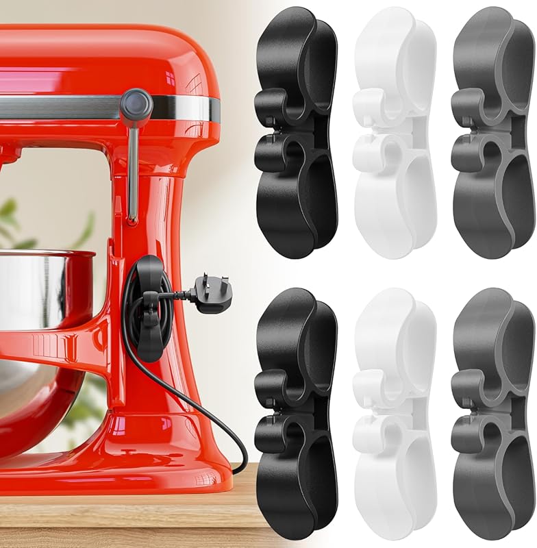 6PCS Upgraded Stick-On Cord Organizer for Kitchen Appliances – Air Fry