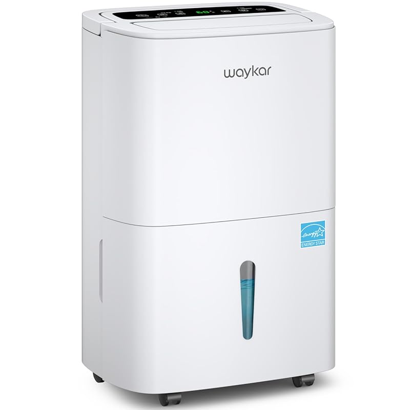 Waykar 150 Pint 2025 Energy Star Dehumidifier for 7000 Sq Ft Commercia