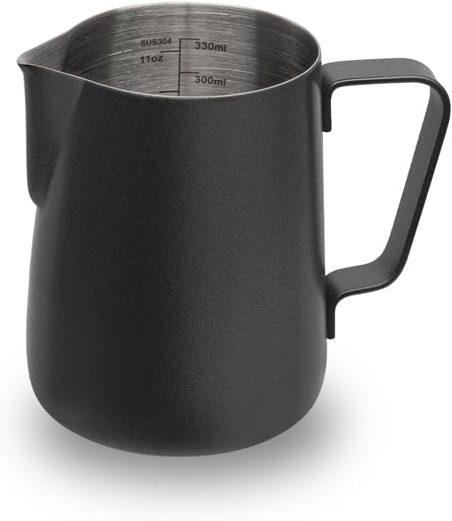 watchget Stainless Steel Milk Frothing Pitcher, Various Sizes (12oz-52