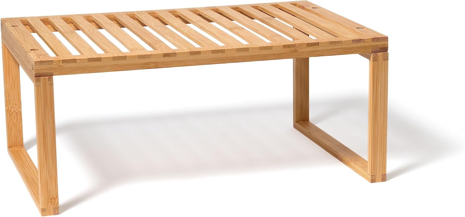 Lipper International Bamboo Kitchen Cabinet Shelf, Perfect Organizer f