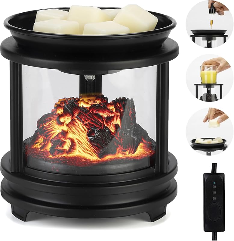 Campfire 4-in-1 Electric Wax Warmer with Timer & Oil Burner for Scente