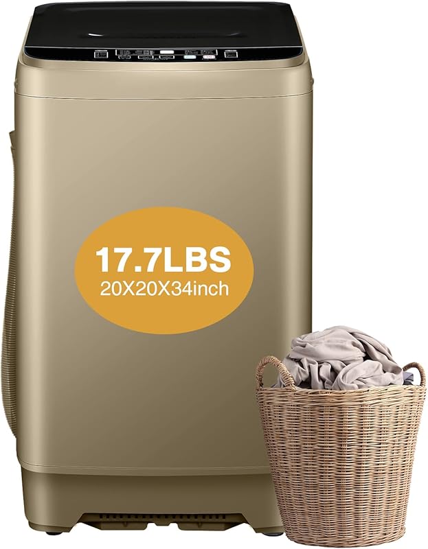 AYCLIF Full Automatic Apartment Washing Machine, 17.7 lbs Capacity, wi