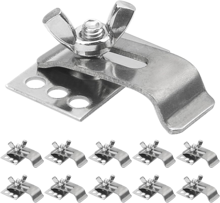 Heavy-Duty 304 Stainless Steel Undermount Sink Clips (10 Pcs) for Kitc