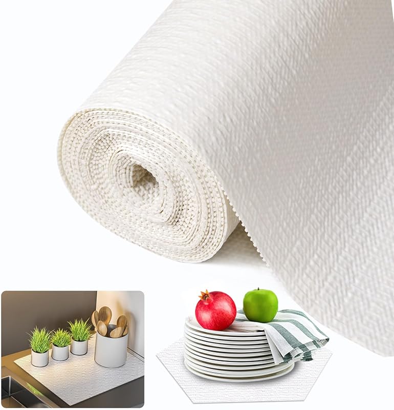 Beautysaid Non-Slip Shelf & Drawer Liner: Waterproof, Washable, Thicke