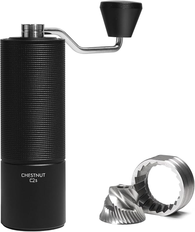 TIMEMORE Chestnut C2S Manual Coffee Grinder: S2C Conical Burr, 25g Cap