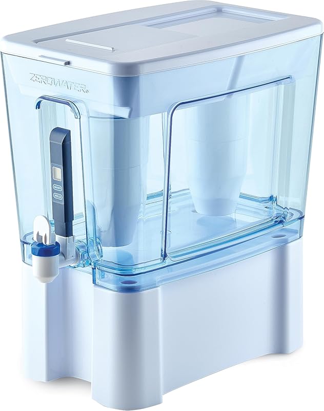ZeroWater 52-Cup Ready-Read 5-Stage Filter Dispenser: IAPMO Certified,