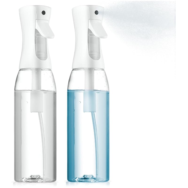 2 Pack 17oz Continuous Spray Bottles, Ultra Fine Mist Water Mister for