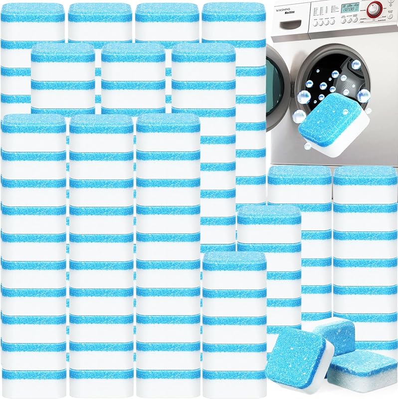 150 Pcs Washing Machine Cleaner Tablets: Deep Cleaner for Front Loader