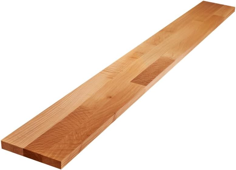 USA-Grown Solid Oak Wood Backsplash, Pre-Sanded & Pre-Finished Hardwoo