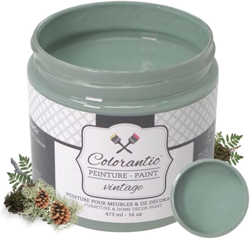 Colorantic Boreal Moss Chalk Paint for Furniture DIY, Multi-Surface Cr