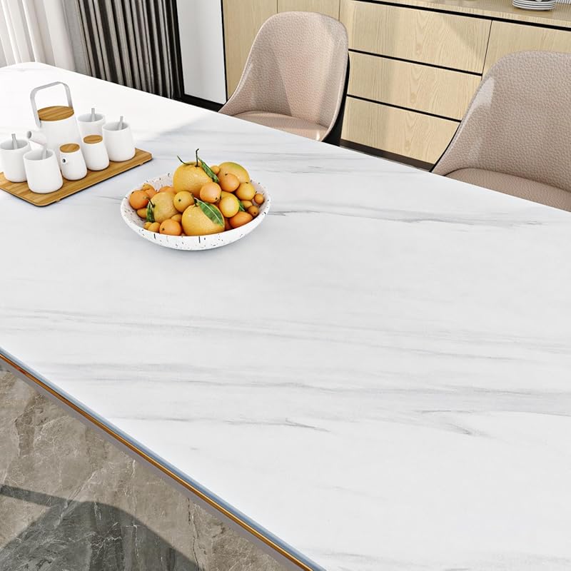 Livelynine Calacatta White Marble Peel and Stick Wallpaper for Counter
