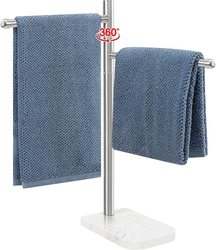 F-Shape Swivel Hand Towel Holder Stand