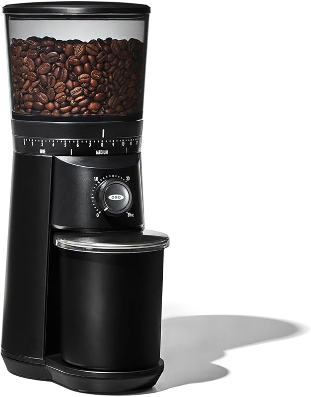 OXO Brew Conical Burr Grinder: Matte Black, Stainless Steel Burrs, One
