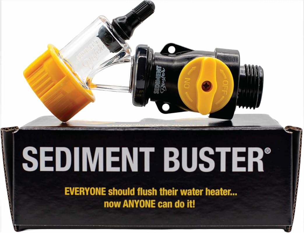 UL Verified Water Heater Tool: Flushes, Cleans, Drains Sediment Clogs 
