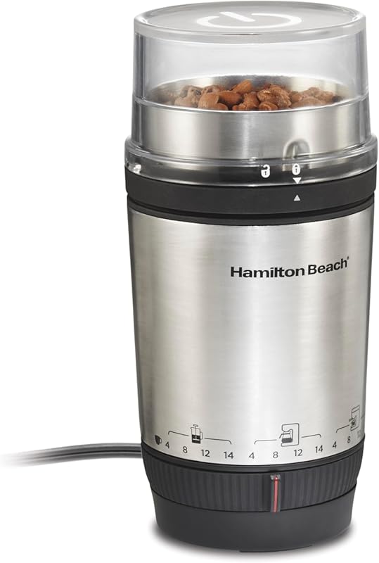 Hamilton Beach Custom Grind Electric Grinder, 4-14 Cups, Auto Shutoff,