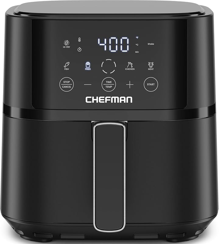 Chefman 4 QT Compact Air Fryer, Hi-Fry Technology for Crisp, Touchscre