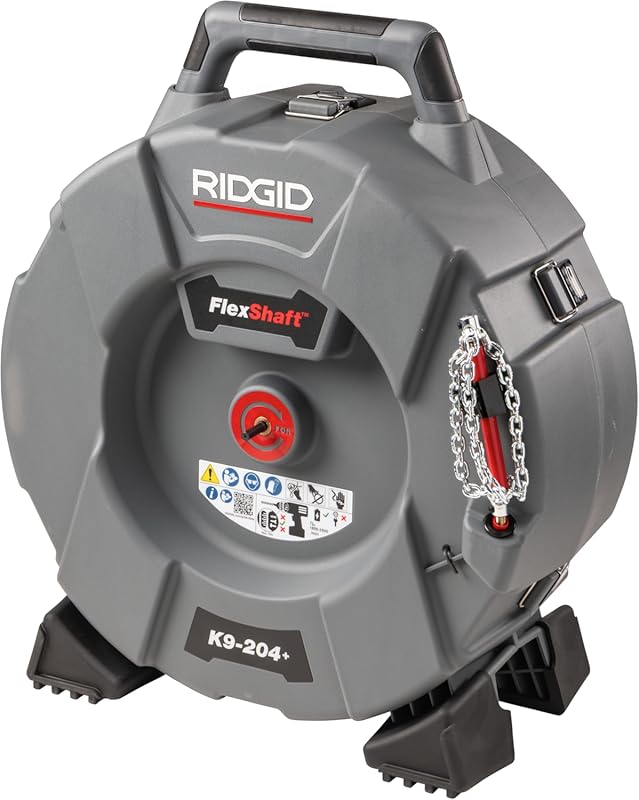 RIDGID 76198 FlexShaft K9-204+ Professional Drain Cleaner with 70' Cab