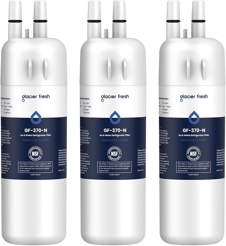 GLACIER FRESH EDR1RXD1 Refrigerator Water Filter (3 Pack) – Compatible