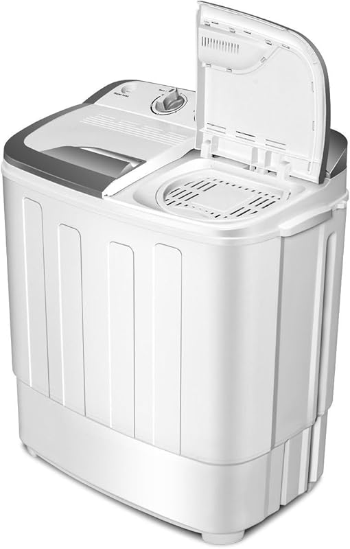 Waterjoy Portable Twin Tub Mini Washer Dryer Combo, 13Lbs Capacity for