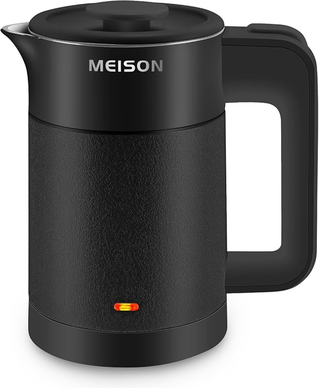 0.6L Small Electric Kettle, Stainless Steel Double Wall Cool Touch Por