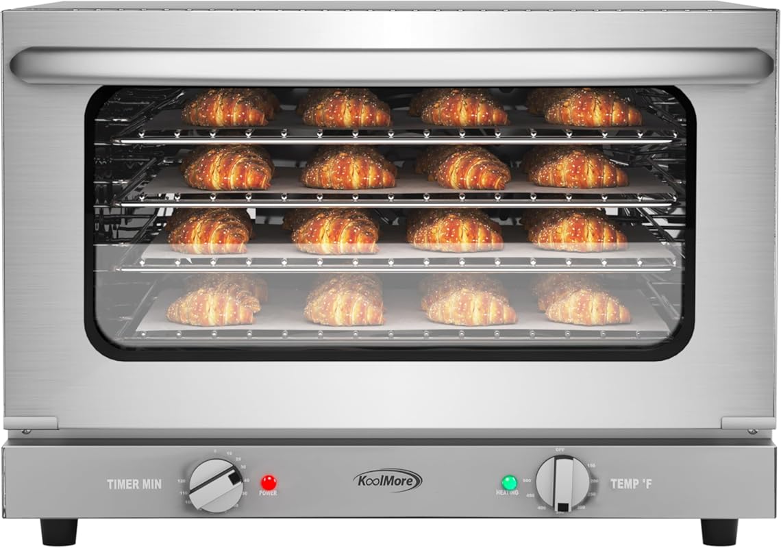 KoolMore KM-CTCO-15 23-inch Commercial Countertop Convection Oven, 160