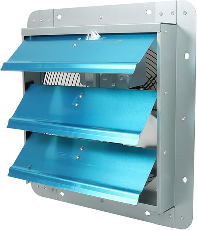 14 Inch Wall Mounted Shutter Exhaust Fan with Automatic Aluminum Shutt