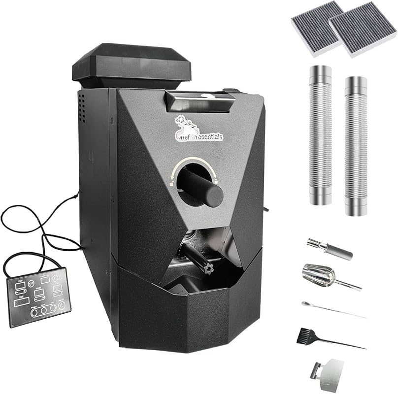 Electric Coffee Bean Roaster Machine: Smokeless Drum Roasting, Automat