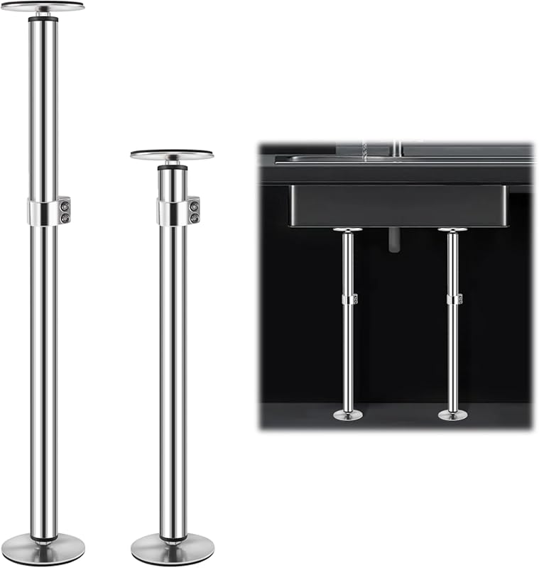 Snowtaros Undermount Sink Brackets (2 Pack): Adjustable Stainless Stee