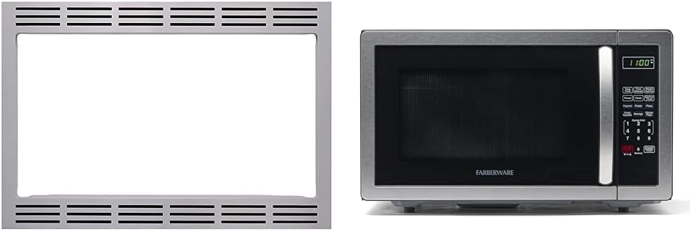 Panasonic NN-TK922SS 27-inch Trim Kit and Farberware 1.1 Cu Ft Counter