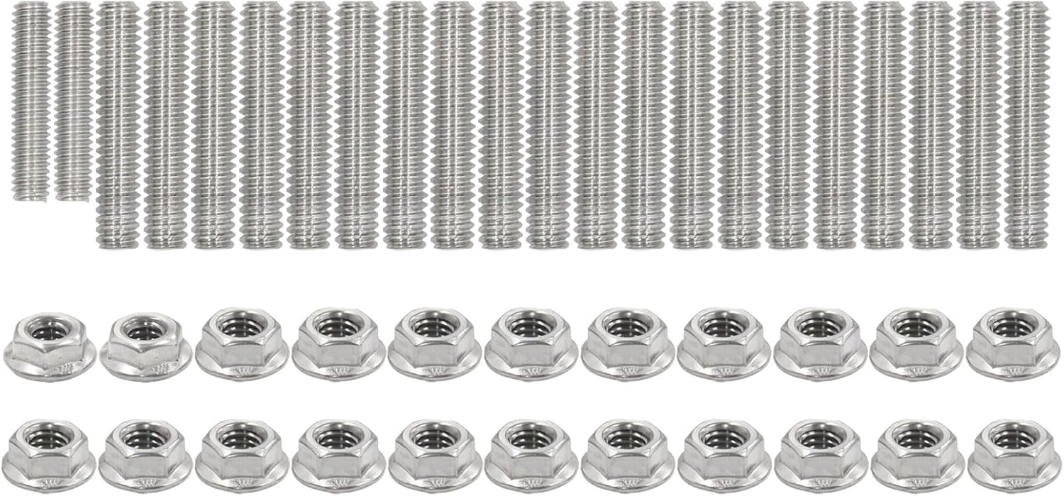 Stainless Steel Oil Pan Bolts Kit Compatible with Chevy 348, 396, 409,