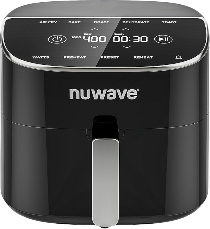 Nuwave Brio Plus 8 Qt Air Fryer, PFAS Free, Digital Touch Screen, Prec