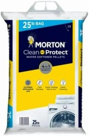Morton Clean and Protect Water Softener Salt Pellets – 25 LB Bag for E