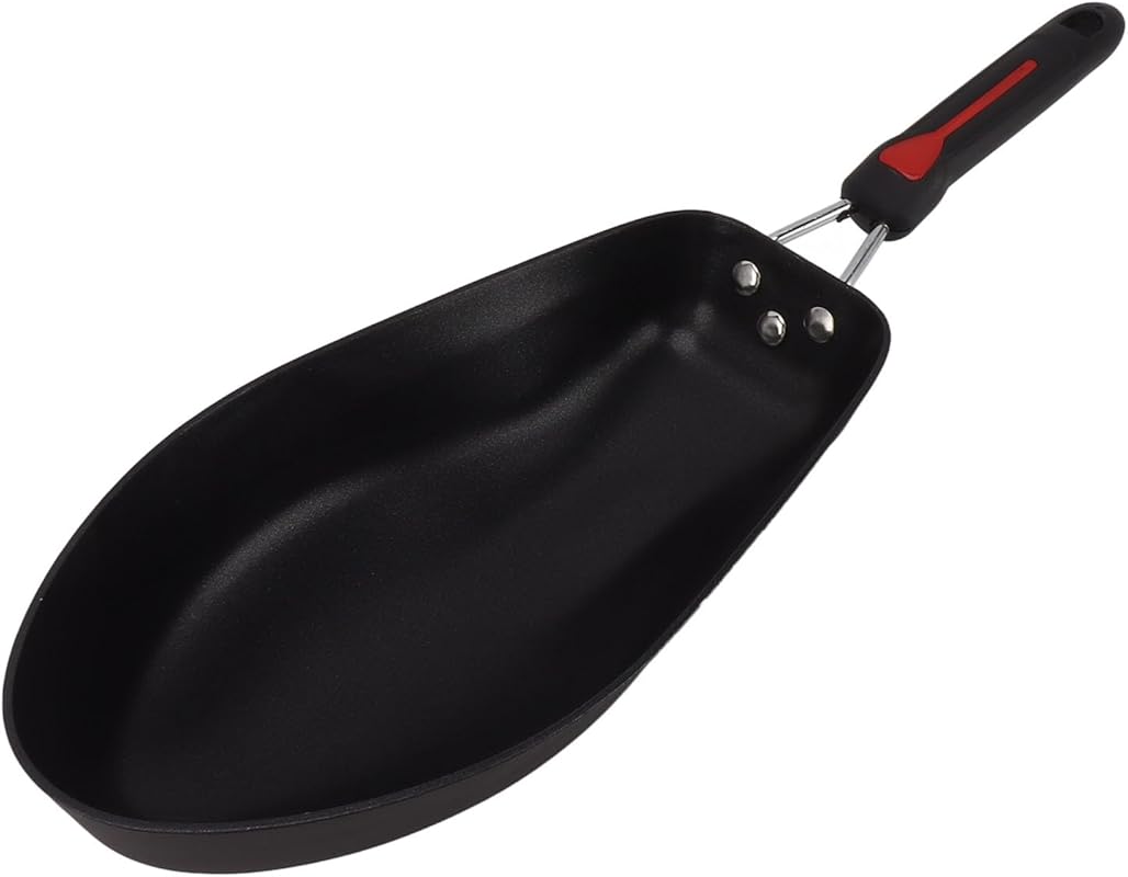 Gernie 3D Fish Shaped Non-Stick Stainless Steel Oval Frying Pan Skille