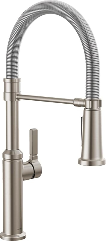 Delta Rhett Pro Commercial Kitchen Faucet, Pull-Down Sprayer, Single H