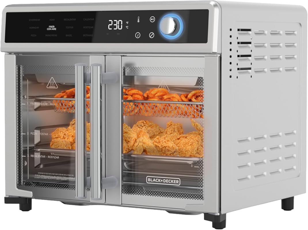 BLACK+DECKER Crisp 'N Bake Air Fryer Toaster Oven Combo, 12-in-1 Conve