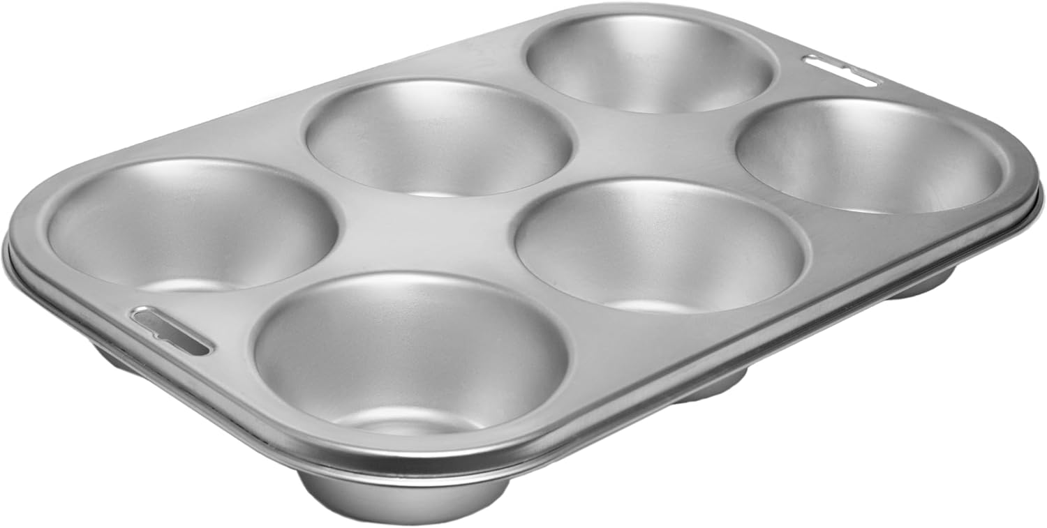 Fox Run Stainless Steel Extra Large Muffin and Cupcake Pan, Heavy-Duty