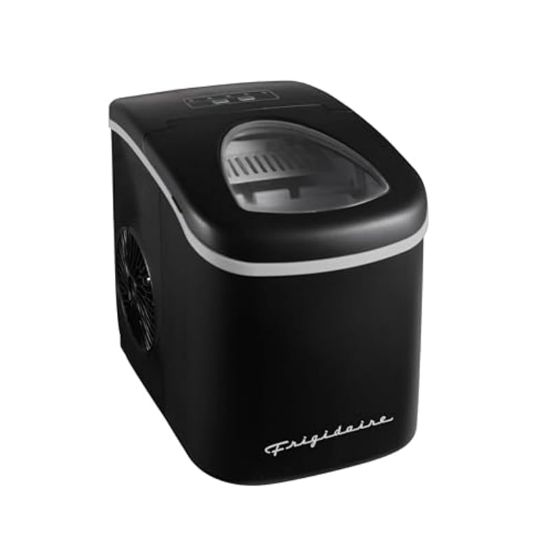 FRIGIDAIRE EFIC128AMZBLK Compact Countertop Ice Maker, 26 lbs Per Day,