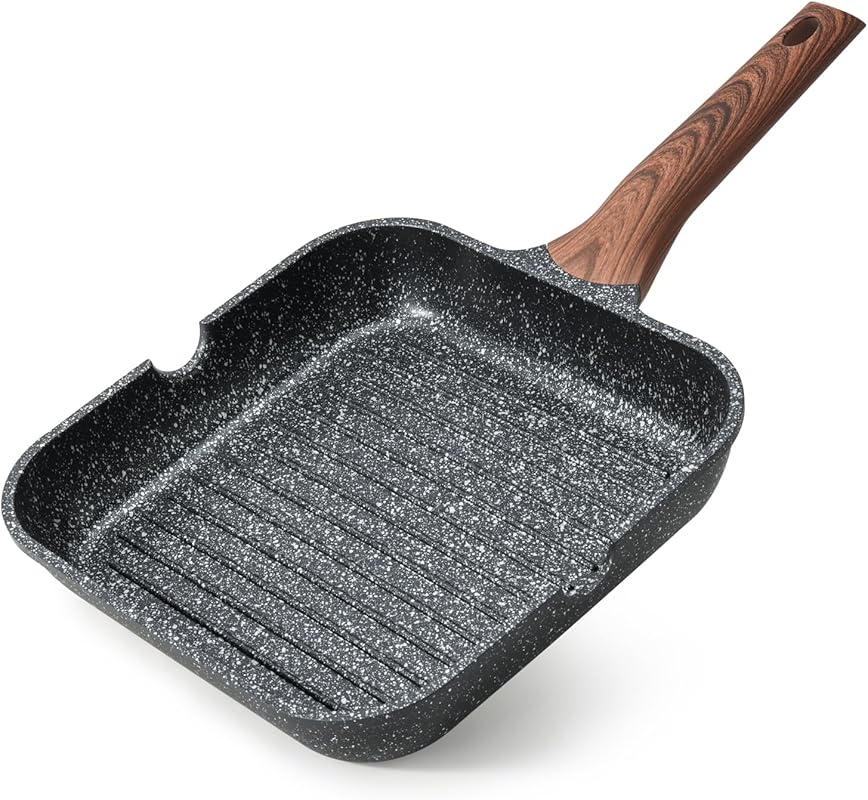 Kordisen 9.5-Inch Nonstick Square Grill Pan