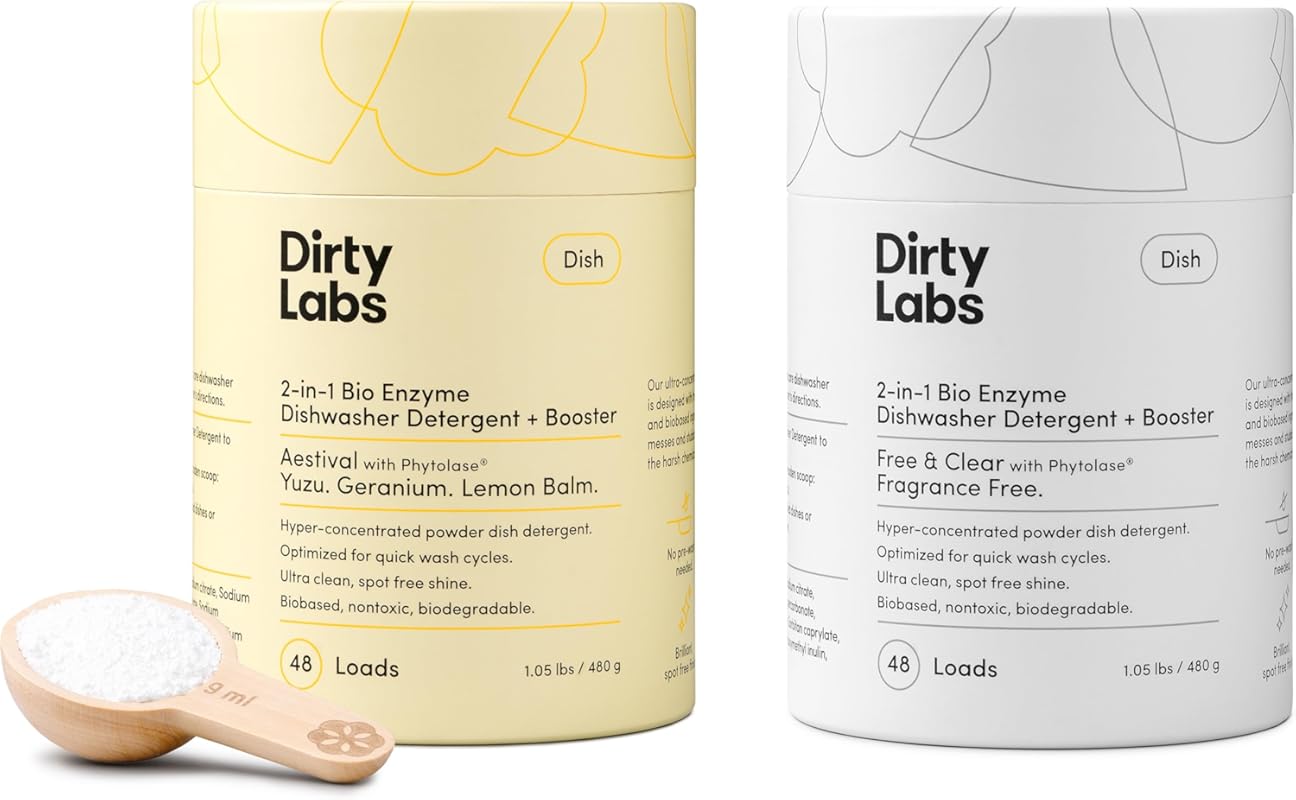 Dirty Labs Dishwasher Detergent & Booster 2-Pack Sampler, 96 Loads, Ul